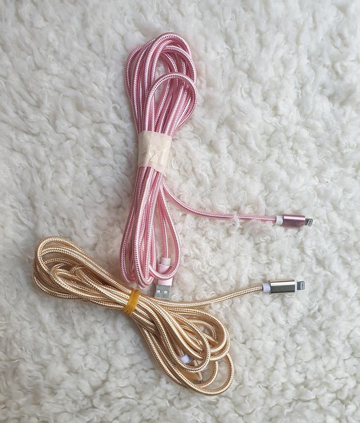 [HCM]cáp sạc iphone 3m dây dù- VI TINH CHAN HUNG