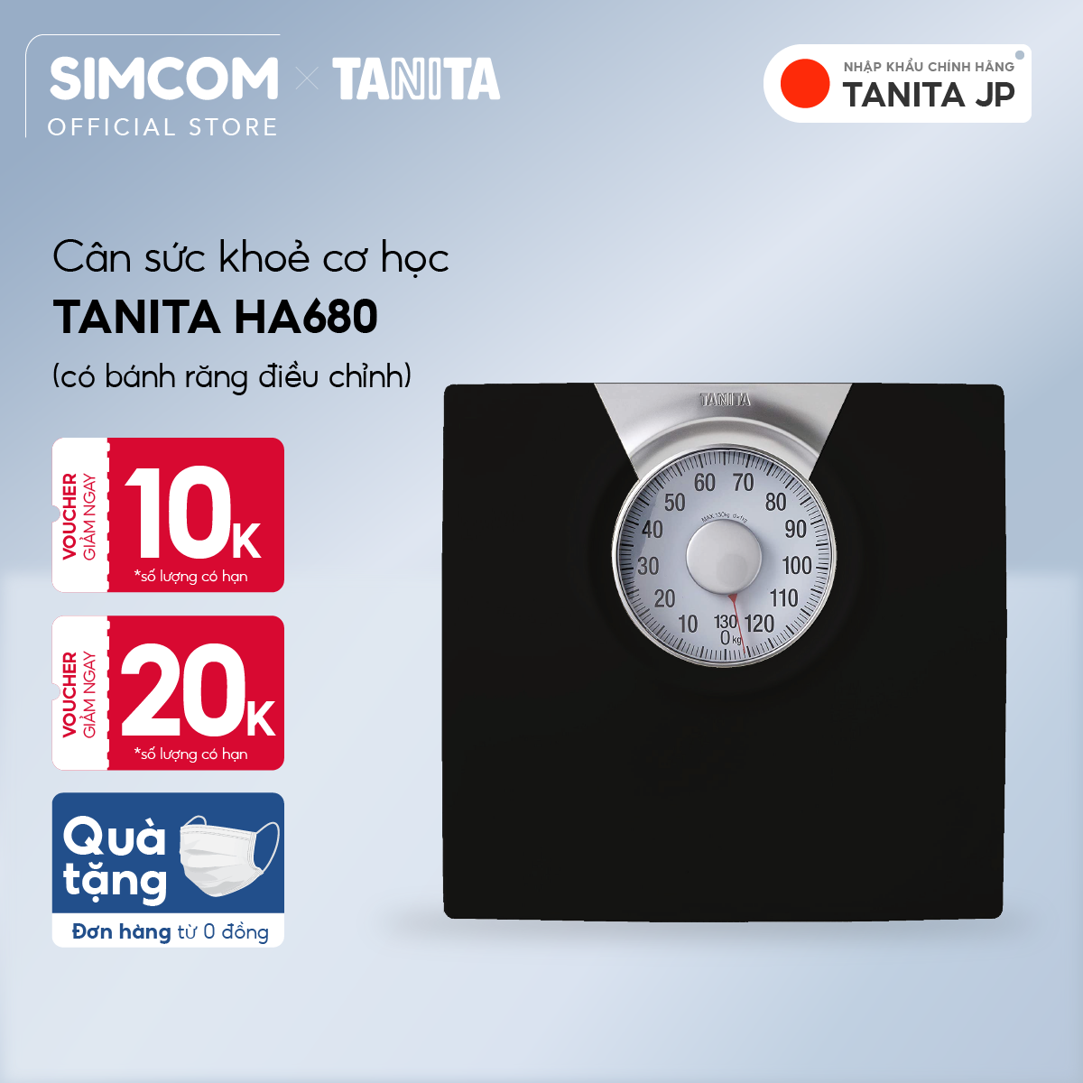Cân sức khỏe cơ học TANITA HA680,Chính hãng nhật bản,cân điện tử,cân cơ học