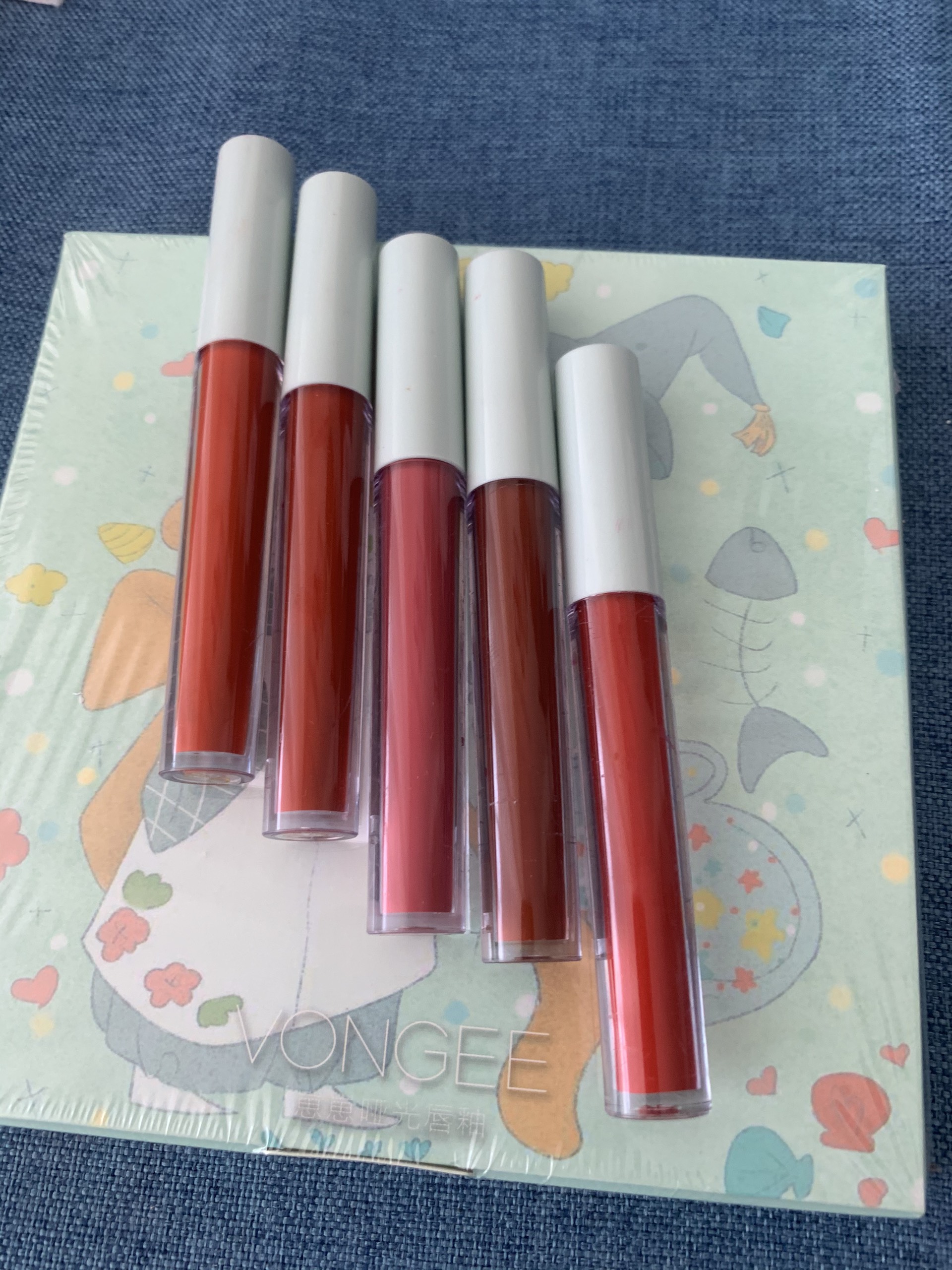Set 5 Son VONGEE , Son Kem Siêu Lì Lâu Trôi