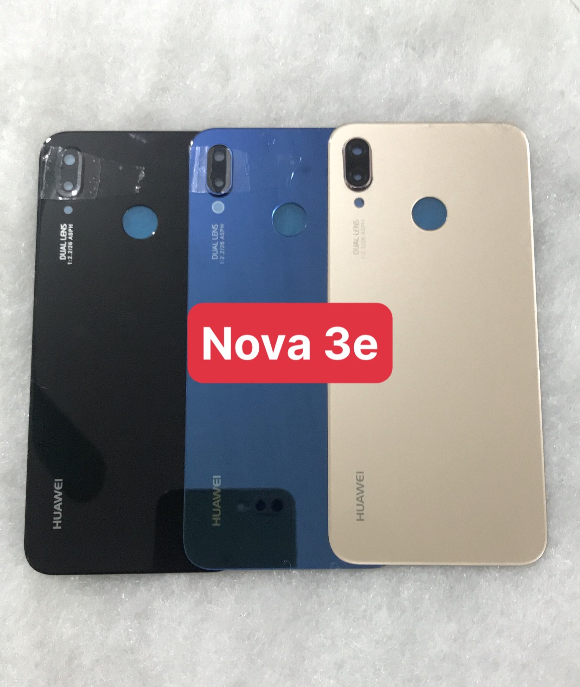 Kính Lưng Vỏ Huawei Nova 3e ( có kính camera)