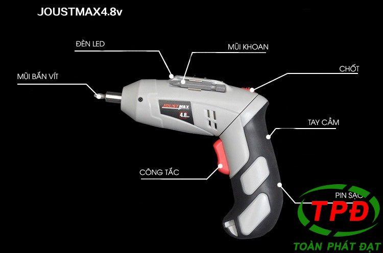 Bộ Máy Khoan Vặn Ốc Vít Dùng Pin Sạc JOUST MAX