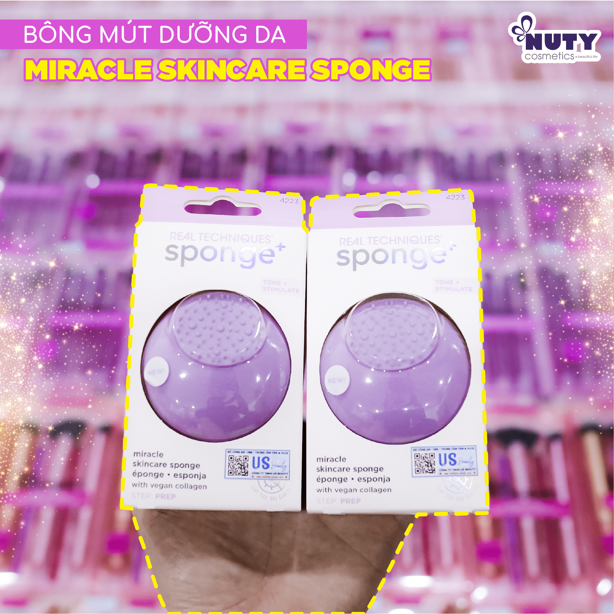 Bông Mút Dưỡng Da Real Techniques Miracle Skincare Sponge