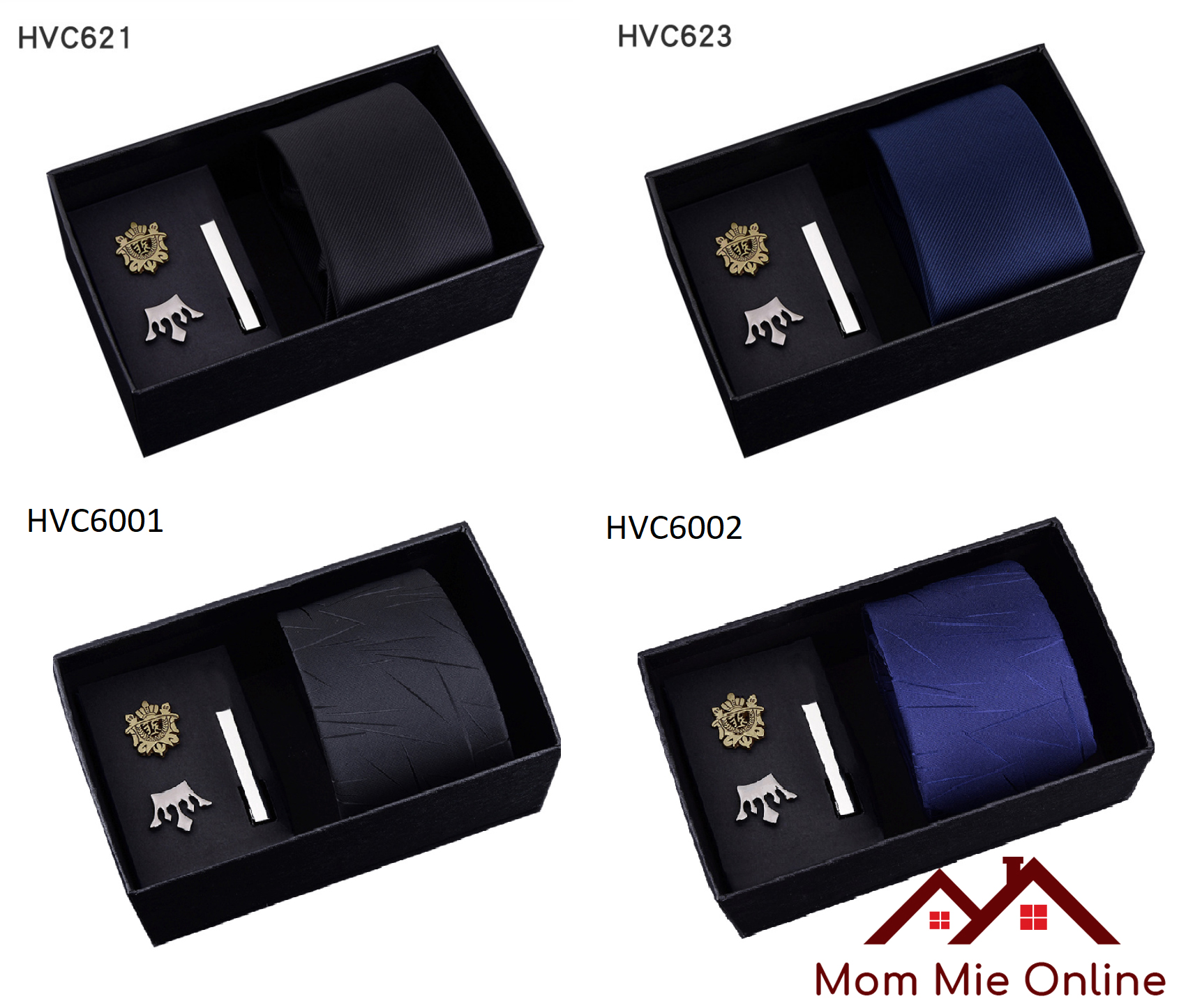 [HCM]Bộ cà vạt nam dự tiệc bản 6cm - HVC