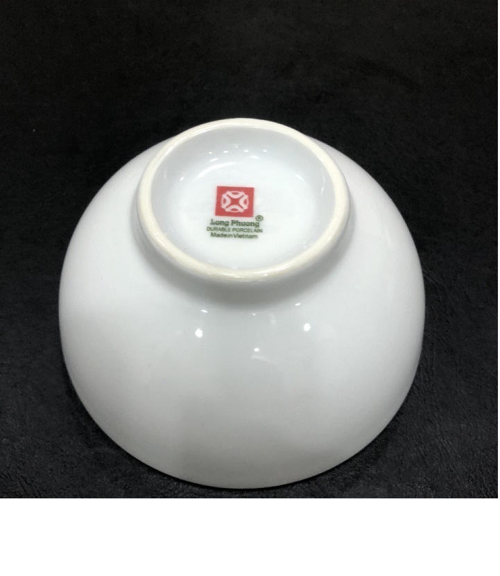 Bộ 10 bát cơm 4.4 trắng Long Phương