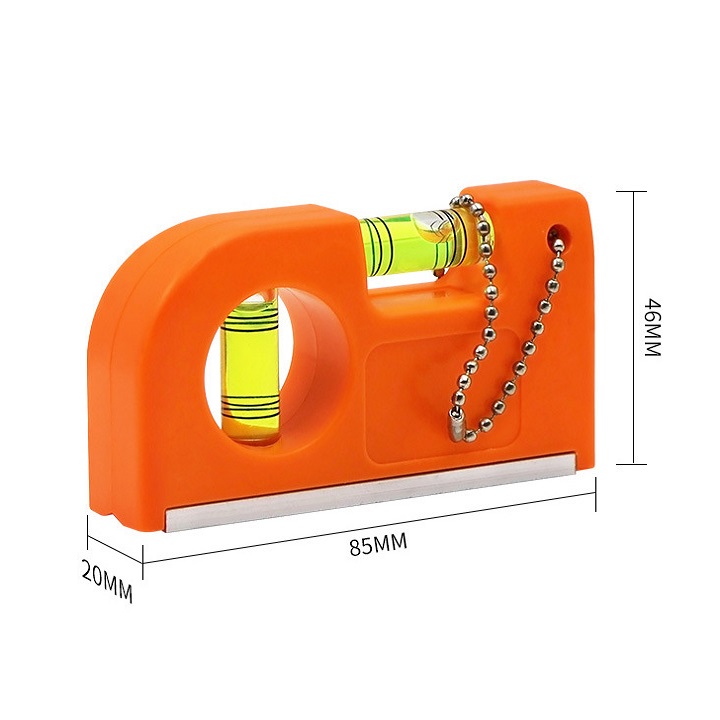Thước thủy có nam châm kiểu mini móc khóa tiện ích - 001.955