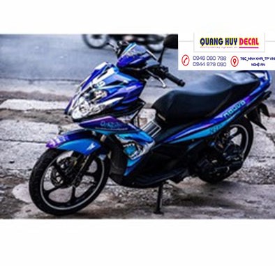 Tem Trùm Novo 5 Xanh Tím Cá Mập,Team Decal Novo Shark