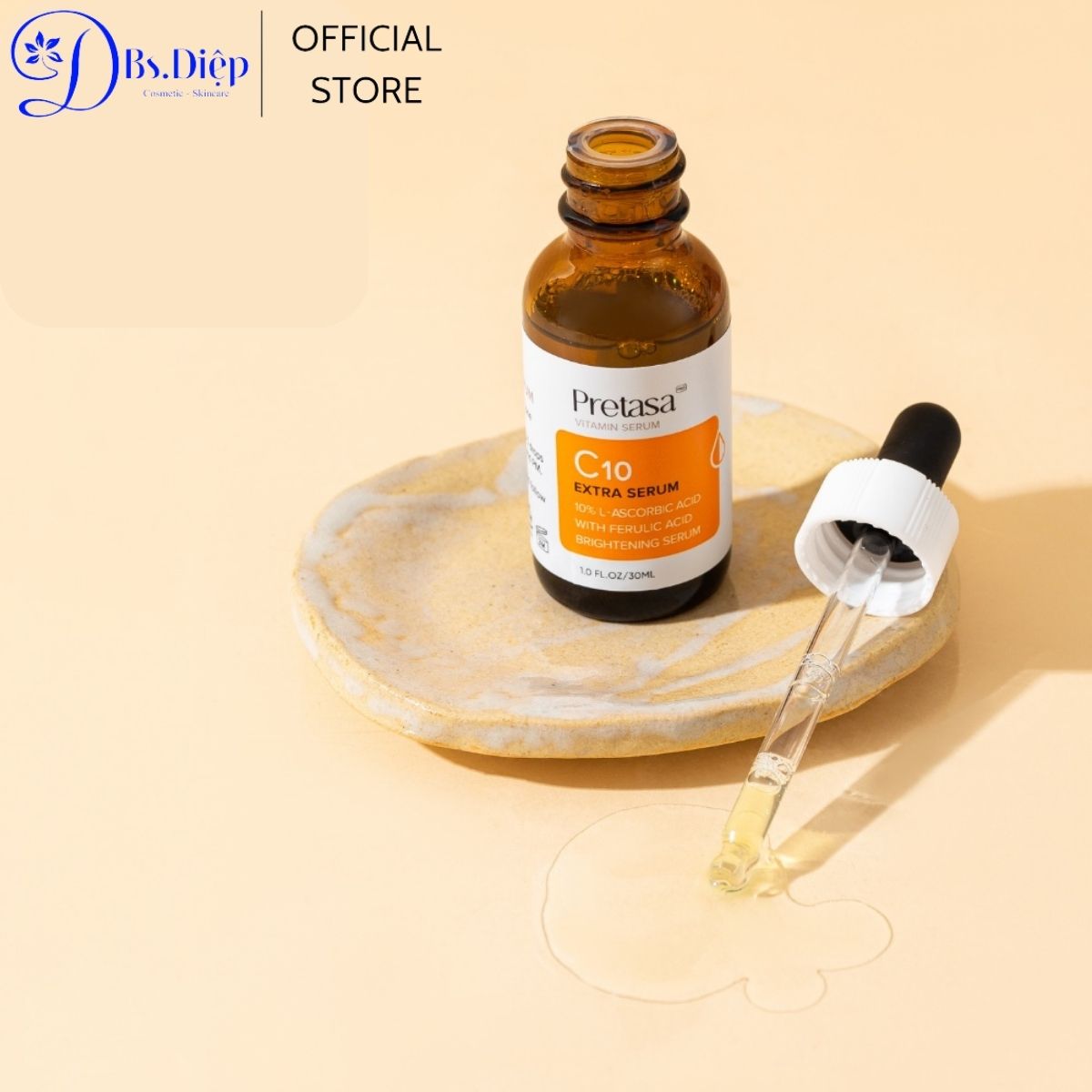 Tinh chất pretasa làm sáng da mờ thâm PRETASA C10 EXTRA SERUM 30ml