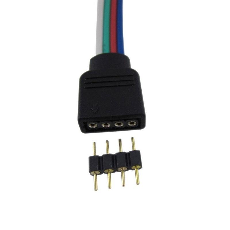 Bộ 2 Jack đầu 4 chân ghim nối đèn led dây dán