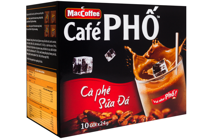 Dây cà phê Phố sữa đá MacCoffee 10 gói 24g