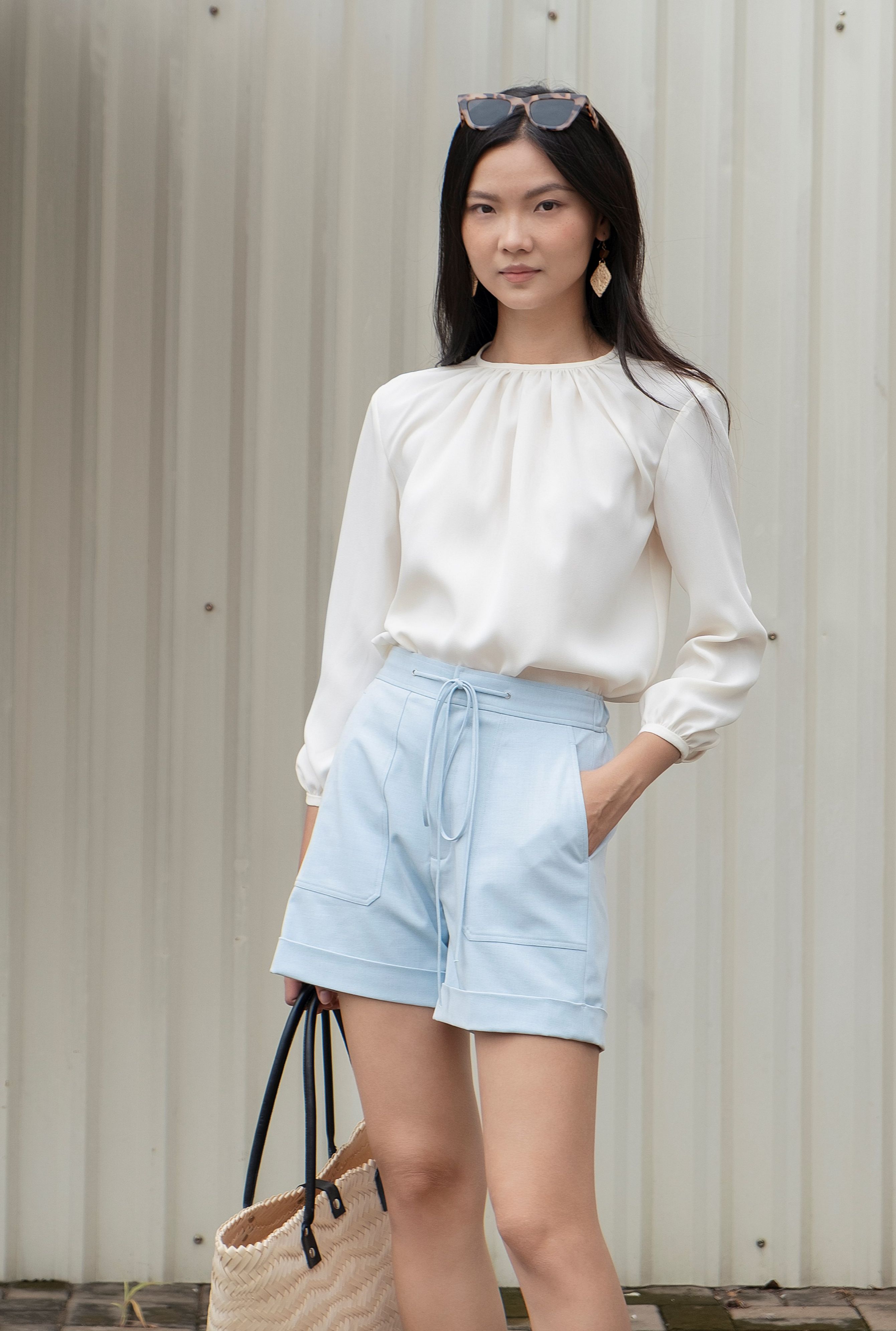 Kimilie - Áo Tay Dài Cổ Tròn Natalie