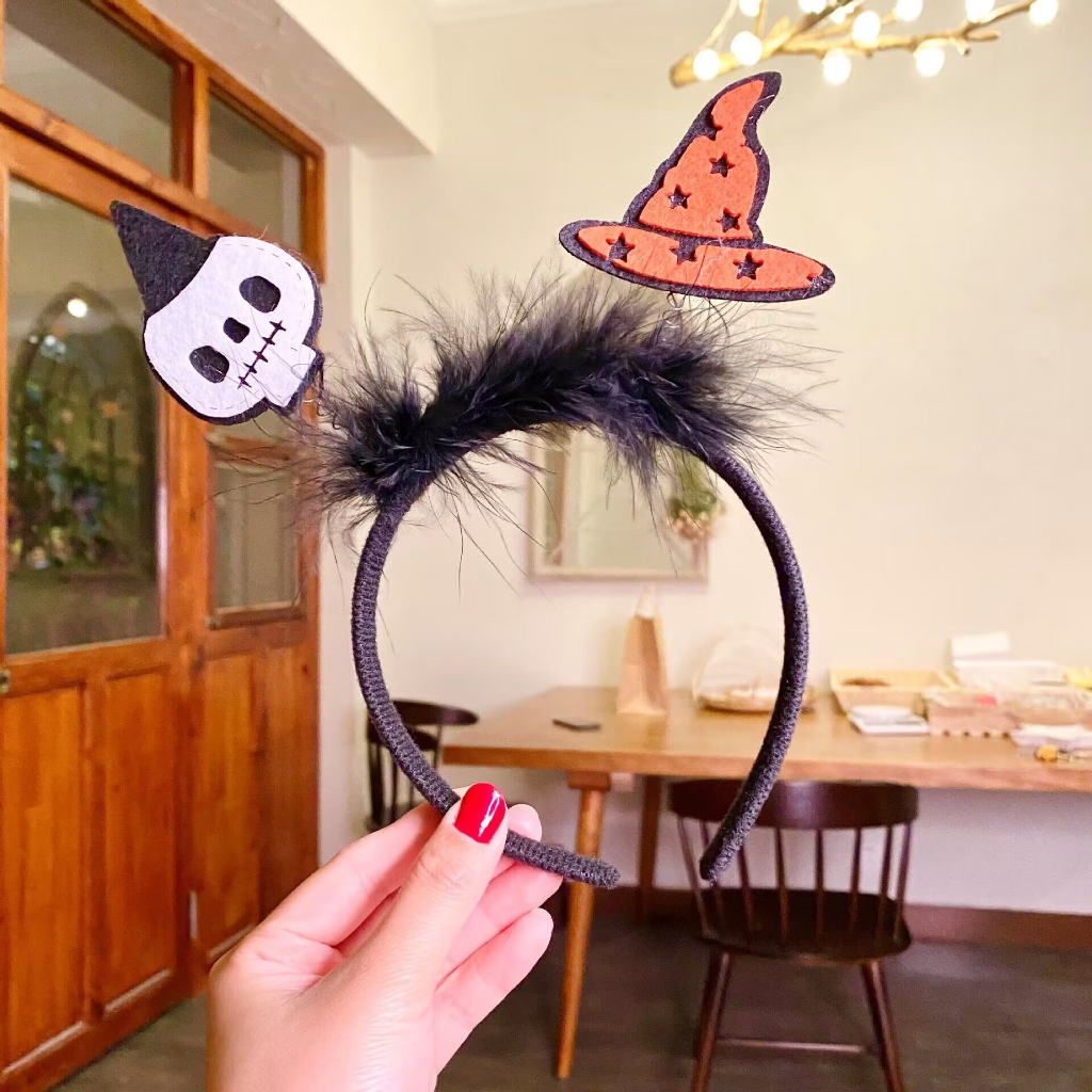 Cài tóc nữ băng đô bờm tóc HALLOWEEN