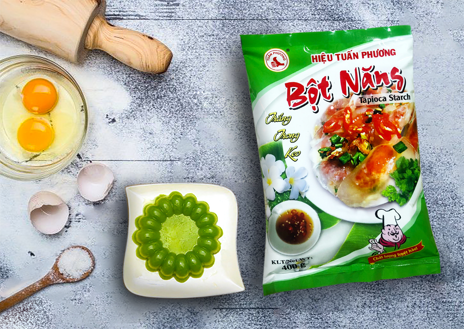 (Giảm 20K Ship Đơn Từ 49K) Bột Năng Tuấn Phương 400g ( Gói )