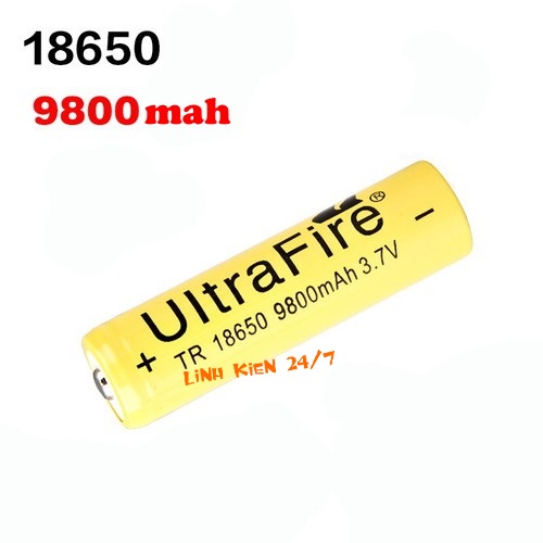 PIN SẠC ULTRAFIRE 3.7V 18650 9800MAH