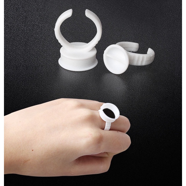 100 Chum Nhẫn Đựng Mực Phun Xăm