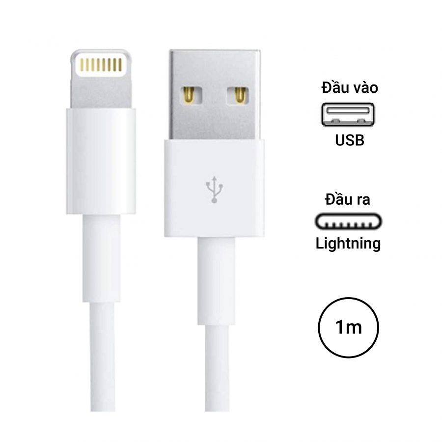 Dây cáp sạc iphone chuẩn 6/7/8/7plus/plus/x/xsmax
