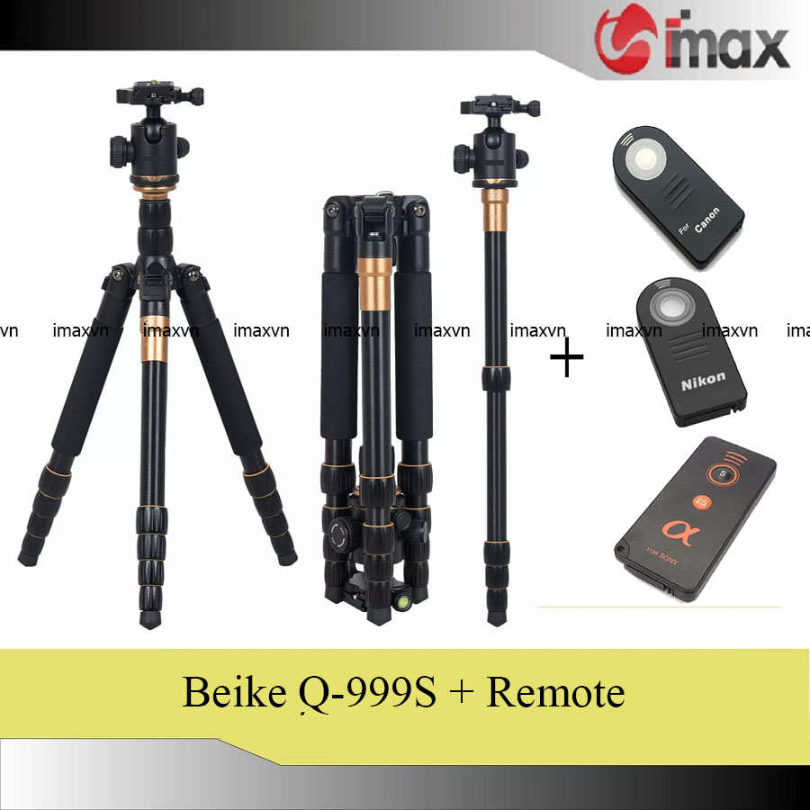 Chân máy ảnh Tripod/ Monopod Q-999S + Remote cho máy ảnh