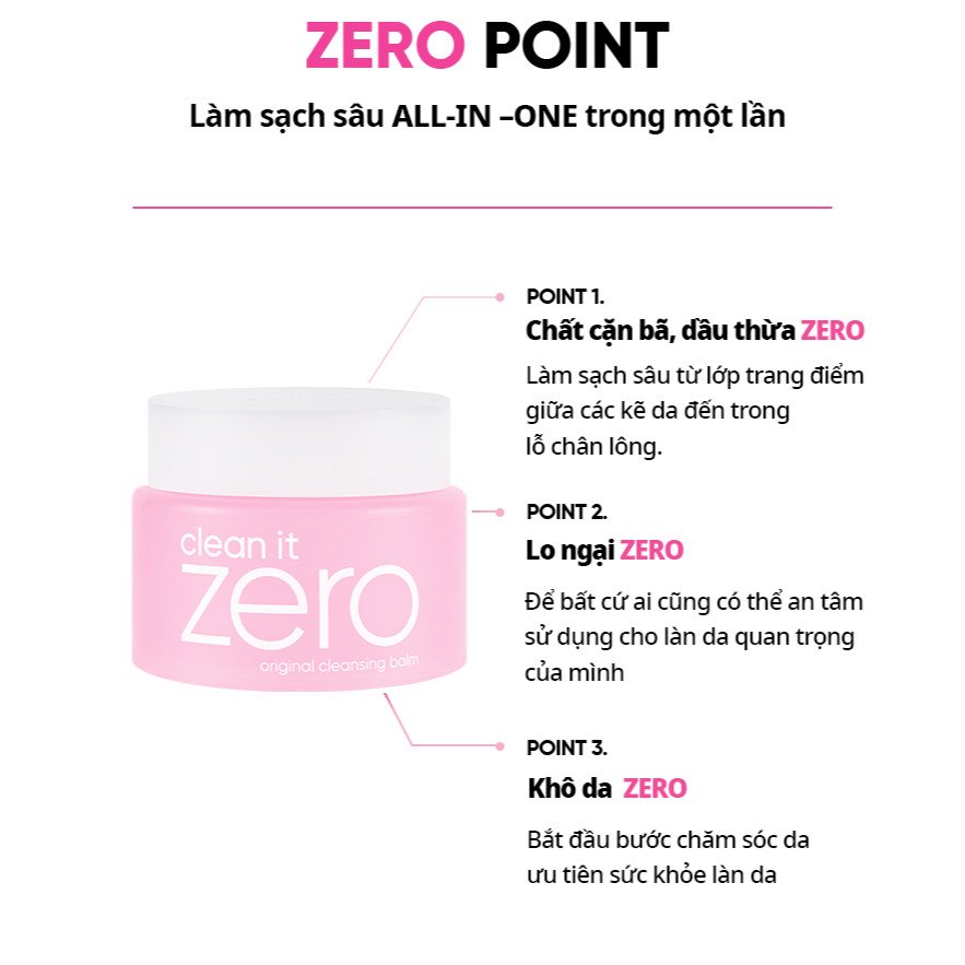 Tẩy trang sáp ZERO