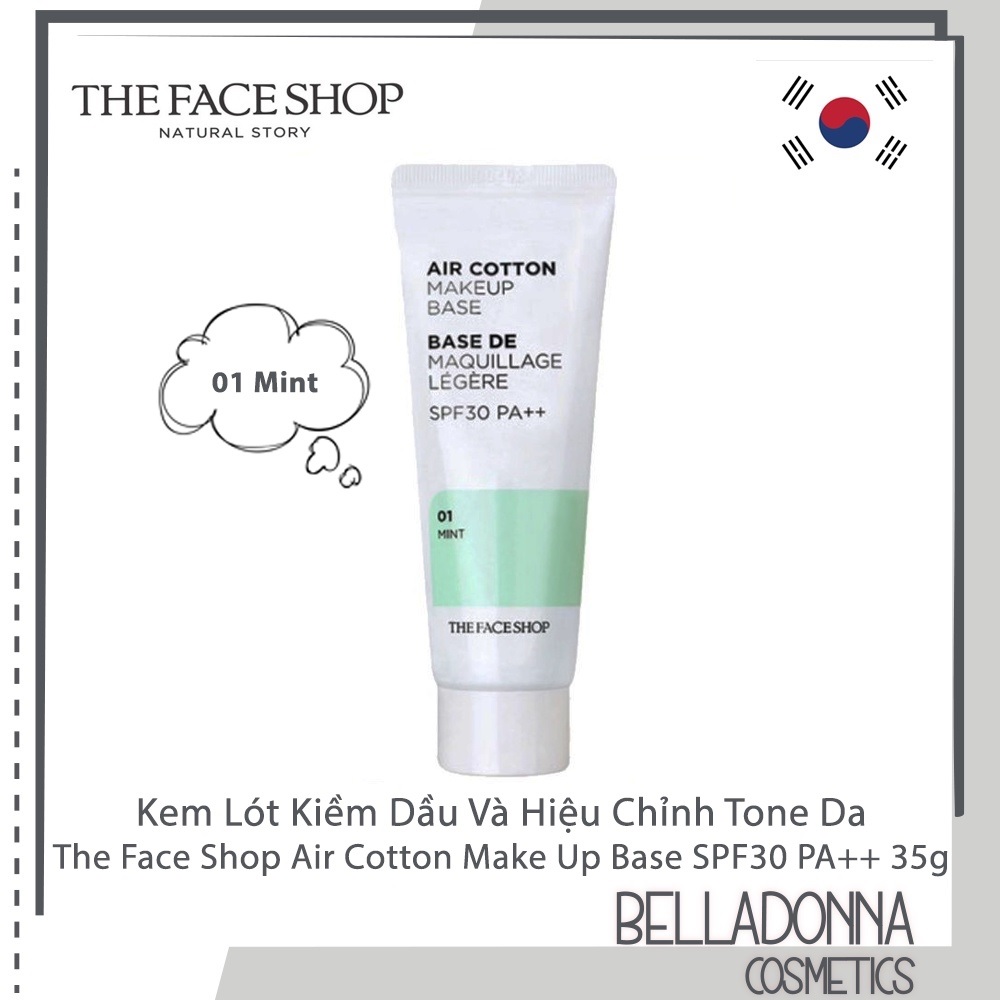 The Face Shop Air Cotton Make Up Base SPF30 PA++ 35g