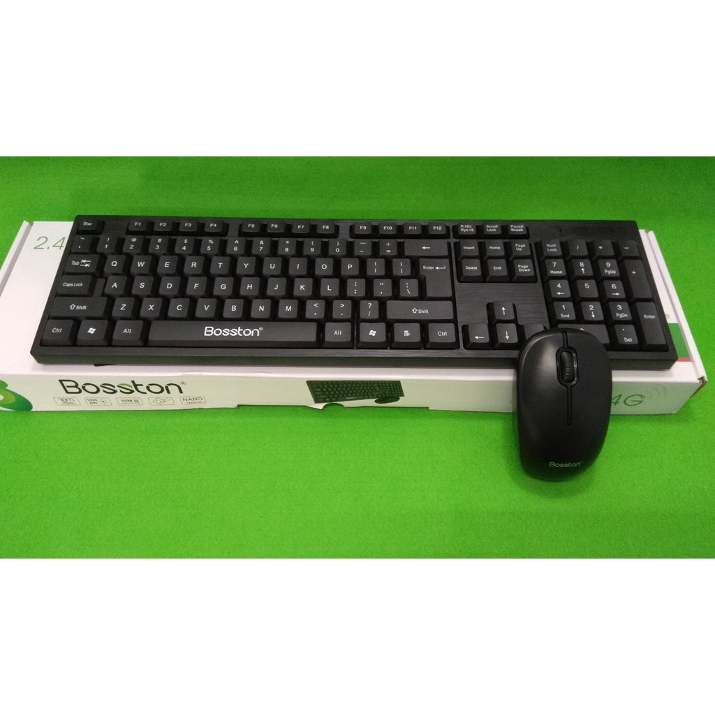[HCM]Combo Chuột Và Bàn Phím ko dây Boston WS500 ( BH 12 THÁNG )