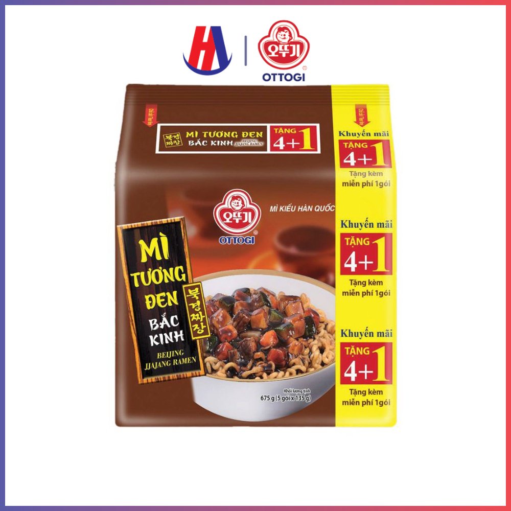 Lốc 4 gói Mì Tương Đen Bắc Kinh Otoki 135gx4