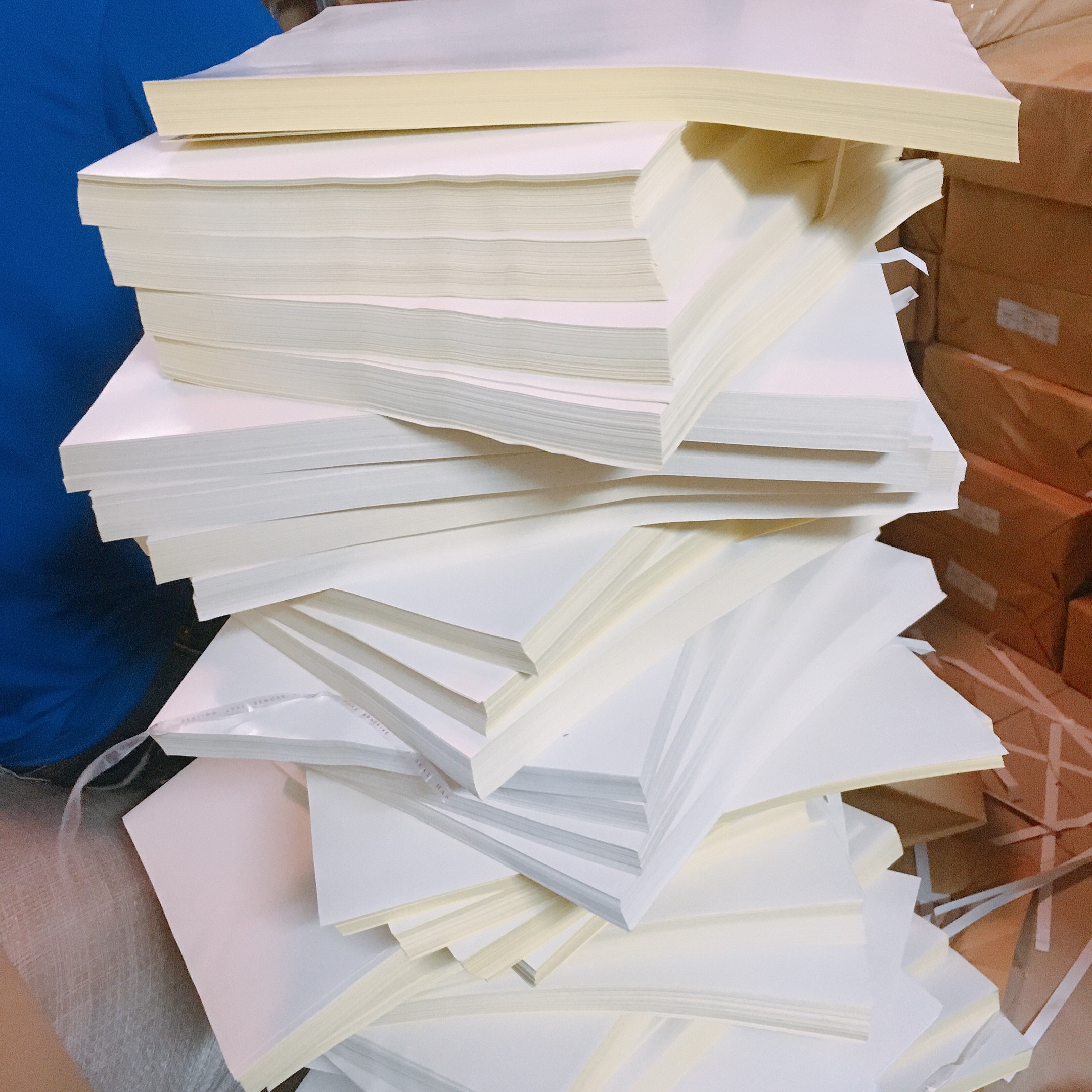 Set of 100 A4 Decal Paper Sheets with Gold Base