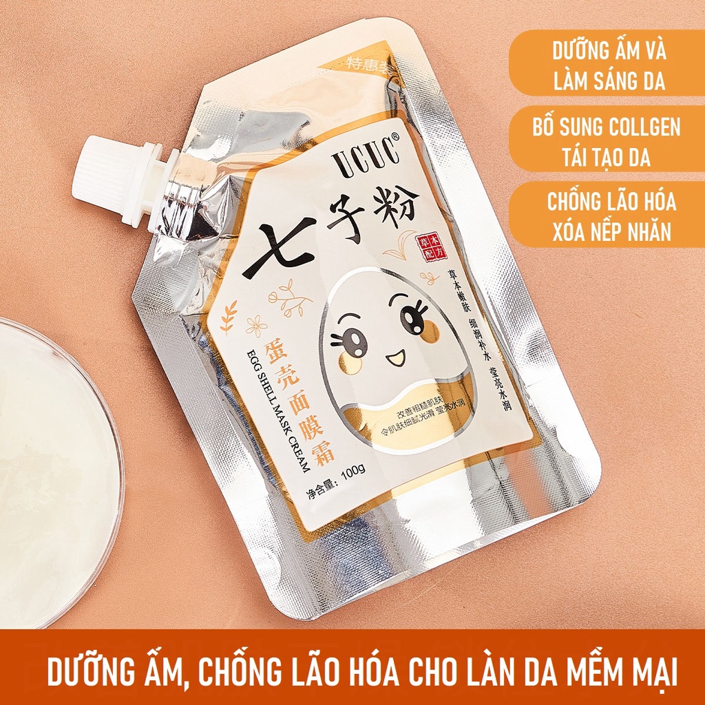 Mặt nạ kem lột vỏ trứng 100g