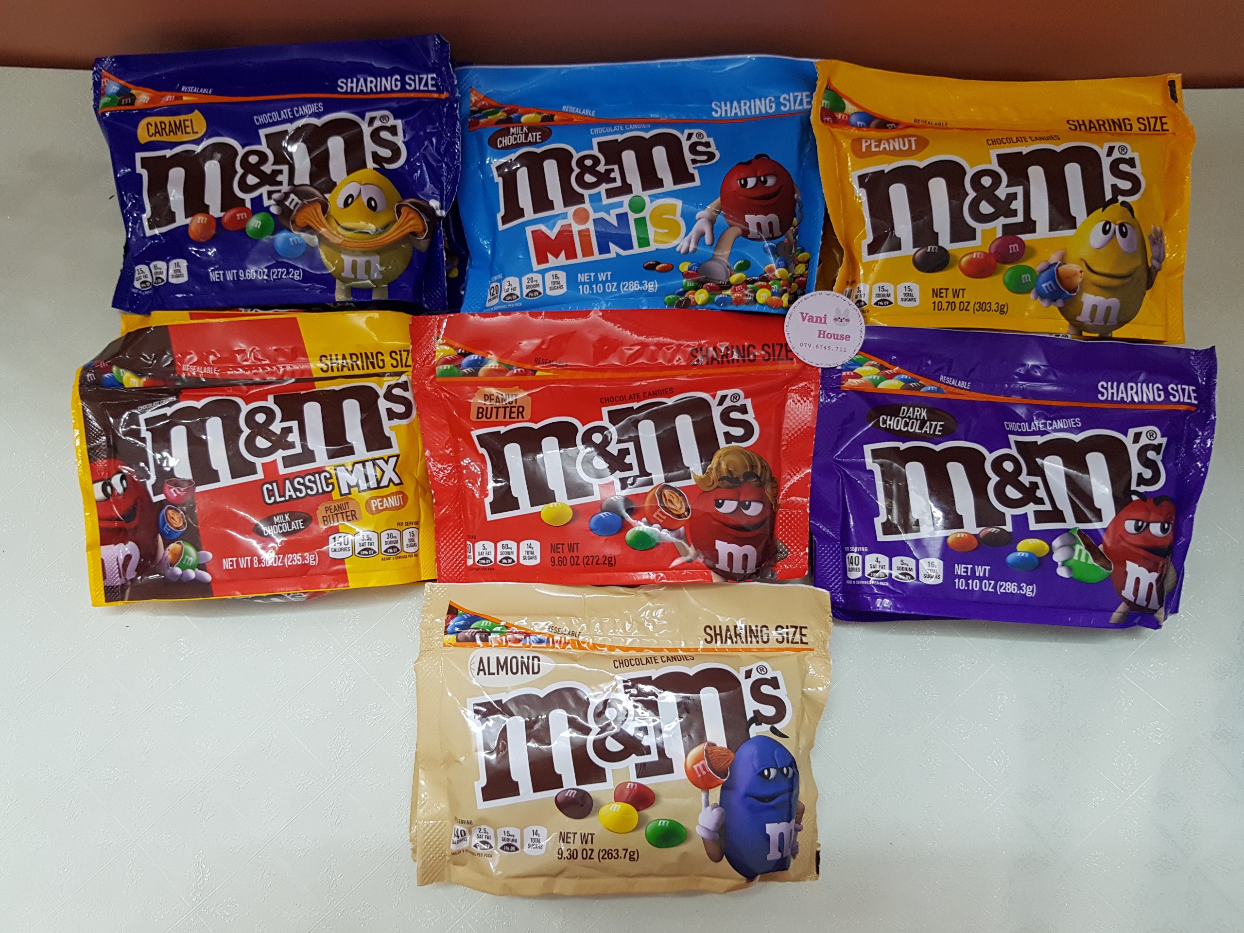 Socola M&M's Sharing Size (7 Loại) - HÀNG MỸ