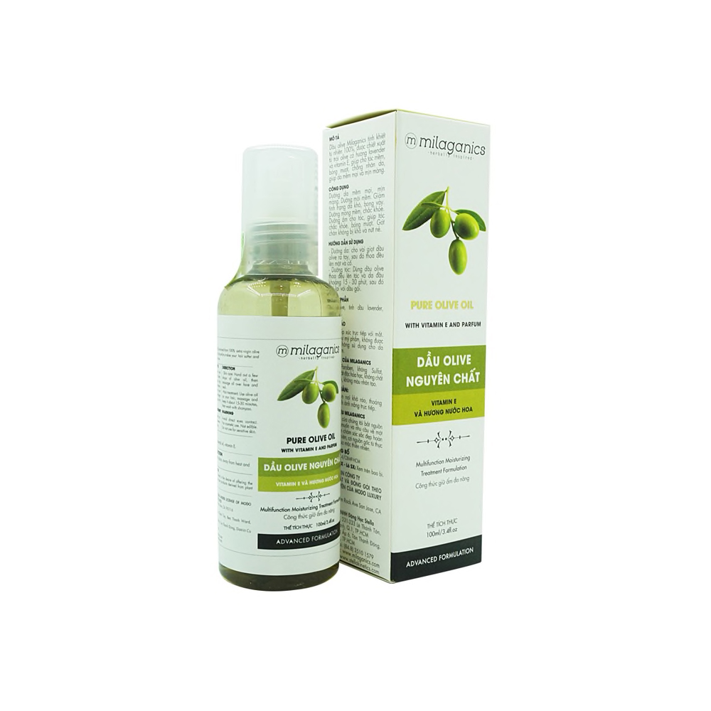 [MUA 2 TÍNH 1] Dầu Olive Milaganics 100ml
