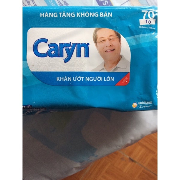 COMBO 6 GÓI KHĂN ƯỚT CARYN LOẠI 70 tờ/ gói