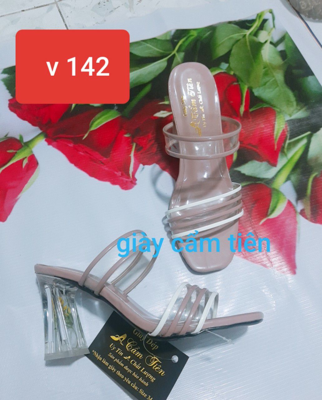 Ảnh thật giày xăng đan cao gót bigsize 33 đến 44