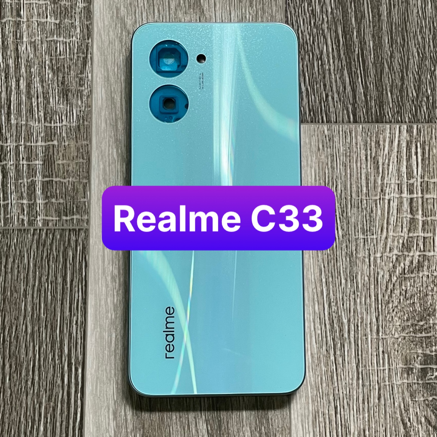 bộ xương vỏ Realme C33 (zin đep) kèm khay sim,phím,kính camera