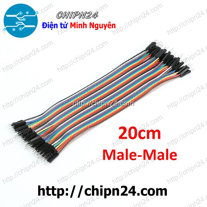 Dây cắm test board 20cm đực-đực