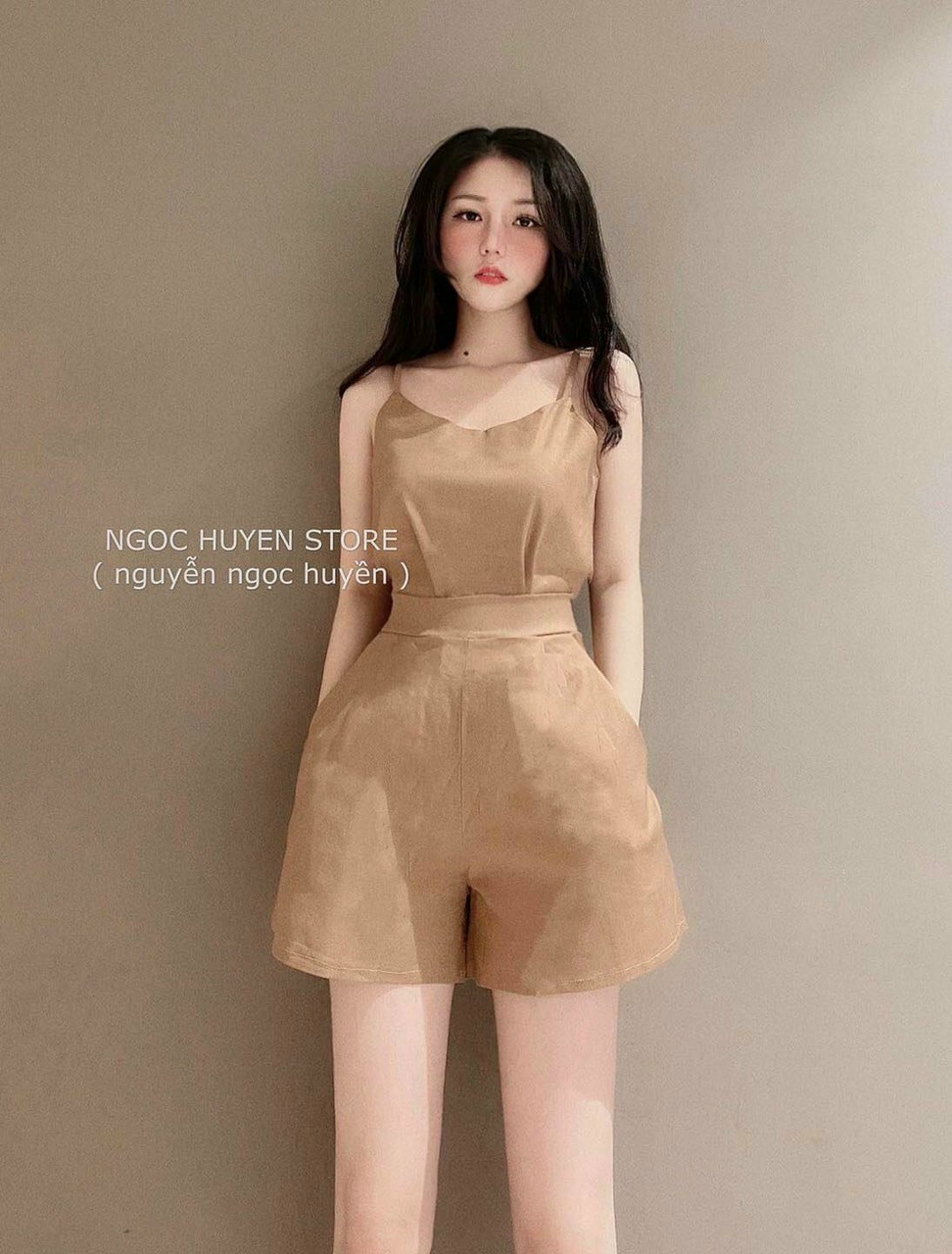 Sét vest đùi áo tay lỡ-QH#setvestnu