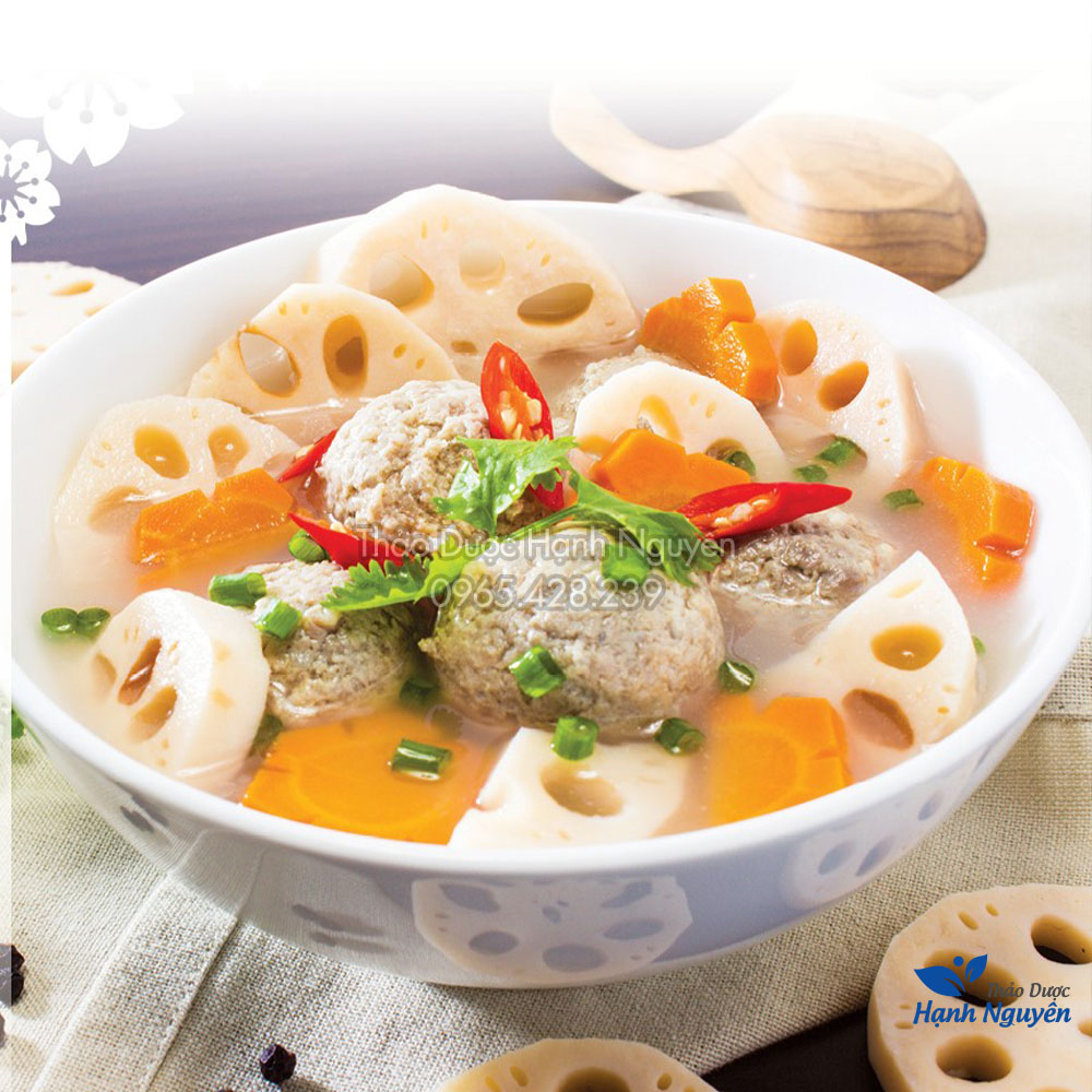 Củ sen khô 1kg (nấu chè, nấu canh, pha trà) - Thảo dược hạnh nguyên