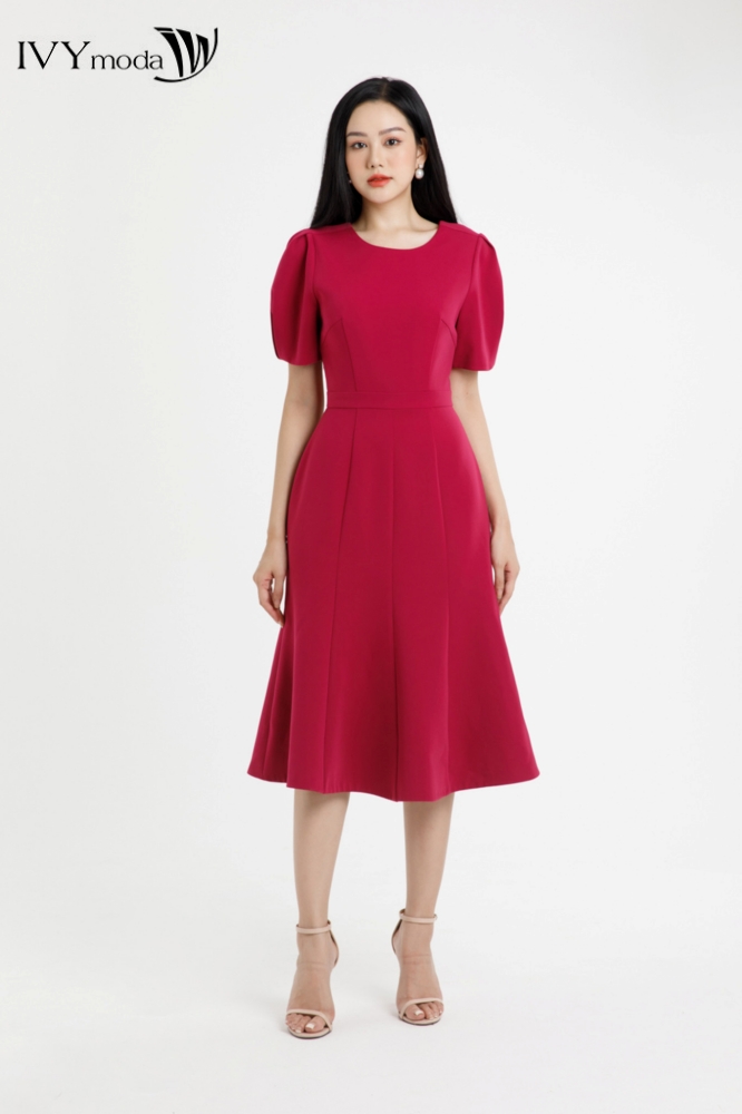 Đầm đuôi cá lưng cách điệu ivy moda ms 48m7694