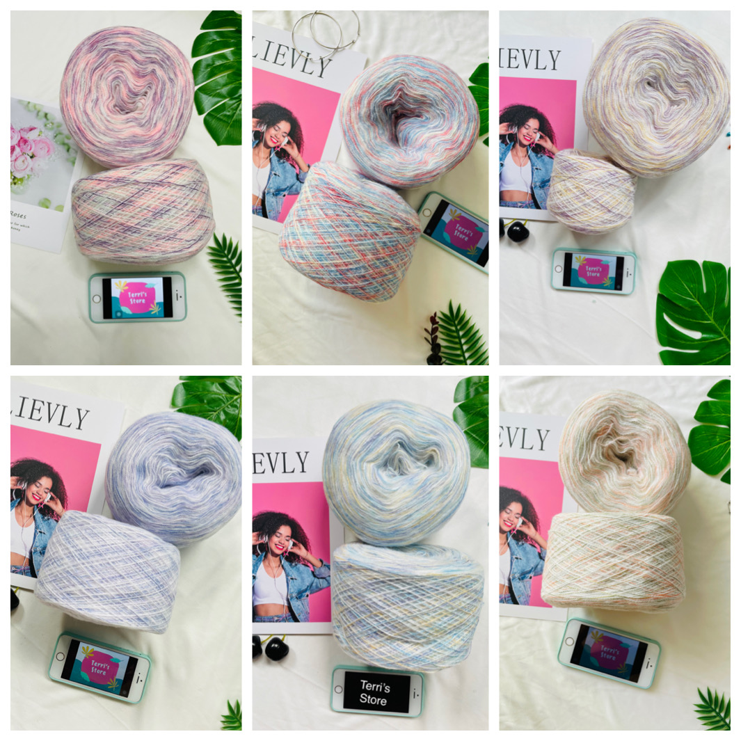 Yarn - Len Mohair- Sợi mảnh và đẹp - Siêu ấm Siêu dôi sợi - Cỡ sợi 1.0mm | Terri Store