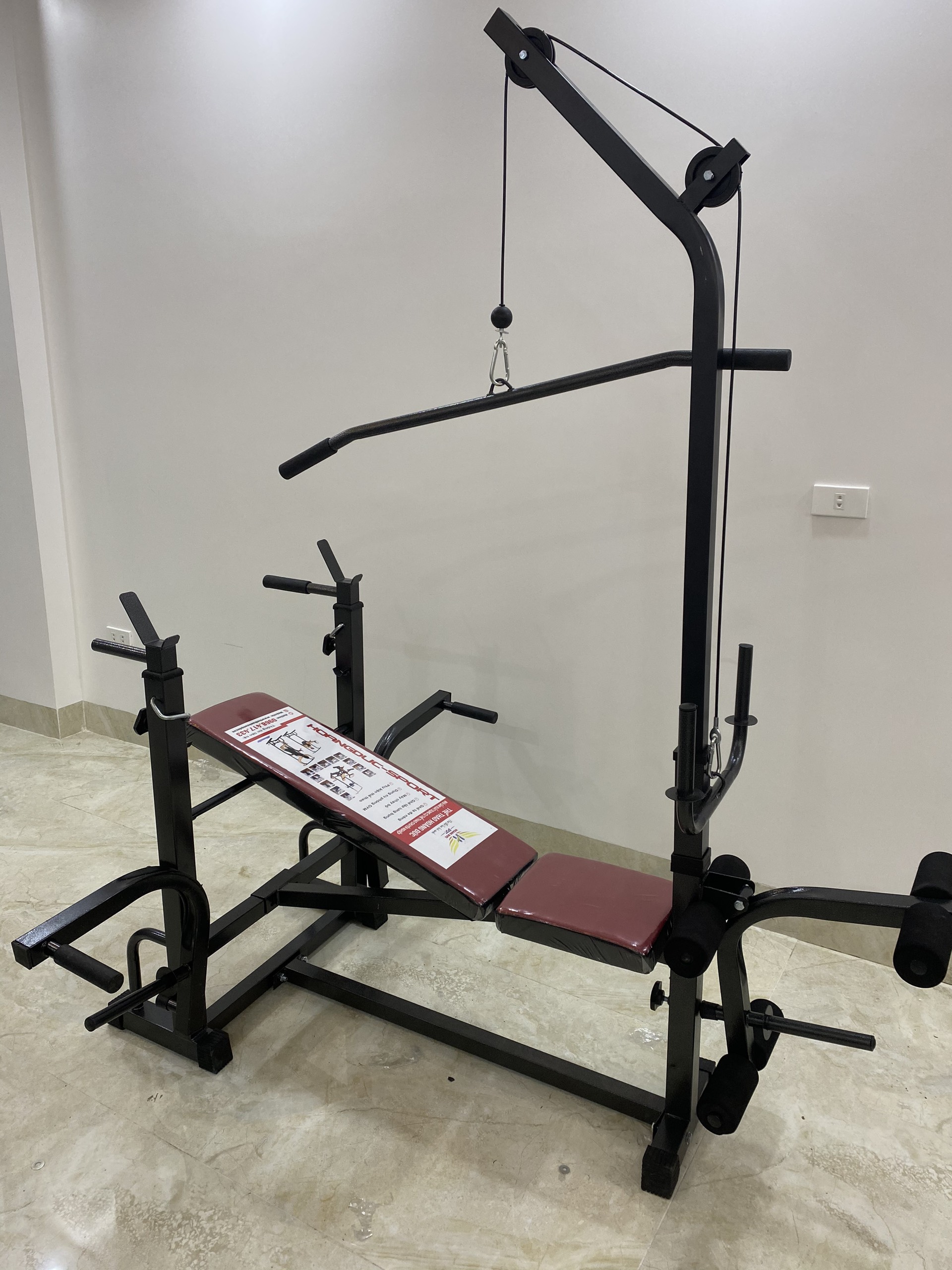 Ghế tập tạ đa năng XuKi HOÀNG ĐỨC 2020( chưa có tạ và đòn tạ)