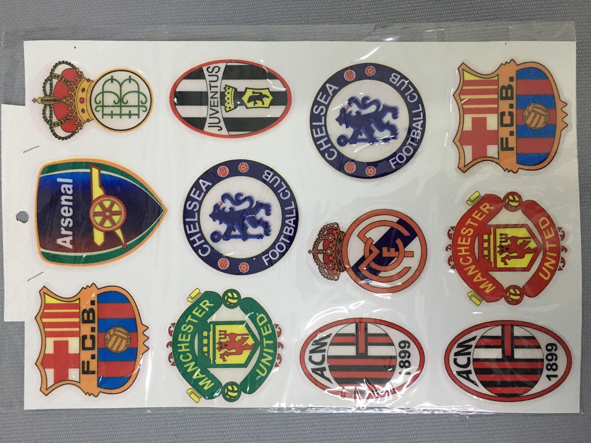 [FAN HÂM HỘ BÓNG ĐÁ] TRỌN BỘ tem phũ nhựa HÌNH LOGO CÂU LẠC BỘ BÓNG ĐÁ NỔI TIẾNG trang trí xe máy, ốp lưng điện thoại, vật dụng siêu dễ thương