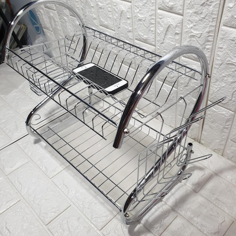 KỆ ÚP BÁT INOX 2 TẦNG