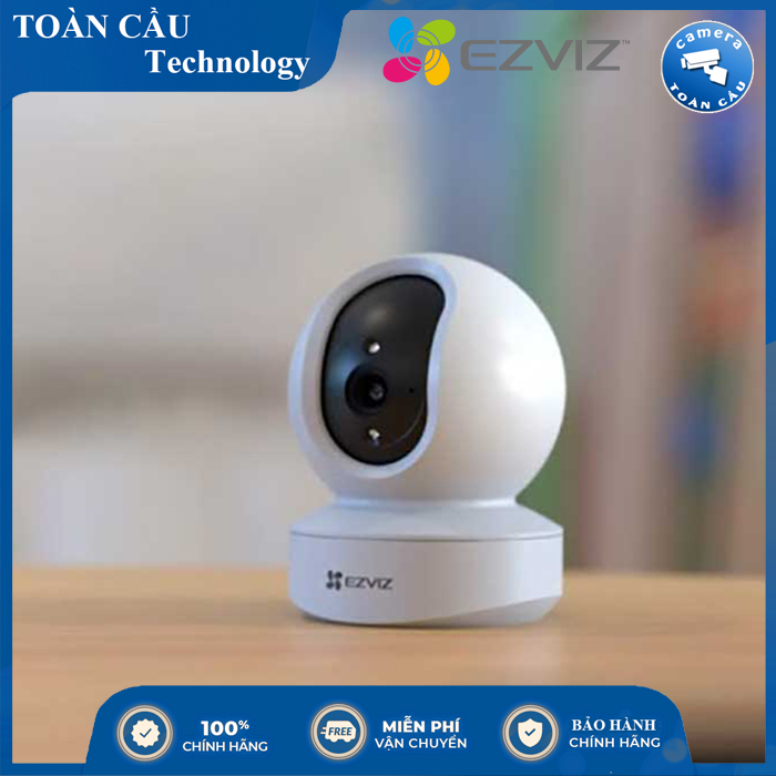 Camera IP Wifi EZVIZ TY1 2.0MP CS-TY1-B0-1G2WF Xoay 360 Thông Minh + Đàm Thoại 2 Chiều - Camera Toàn Cầu