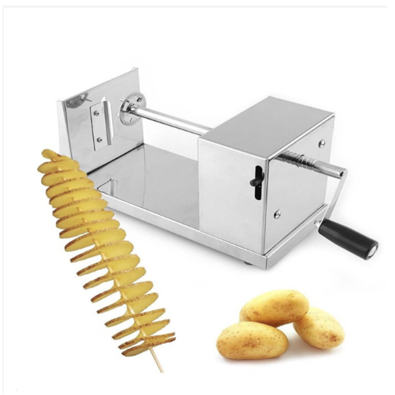 Potato cutter Tornado, tools paring Potato Tornado, cut root the tornado removable easy, small size, easy to transport and use, body stainless steel stainless steel, độ durable easy use machine fryers, snacks