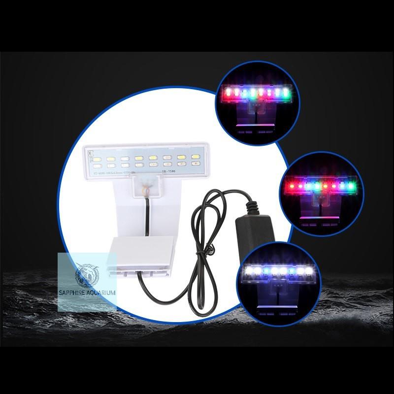 Đèn bể cá kẹp thành bể RGB M-180