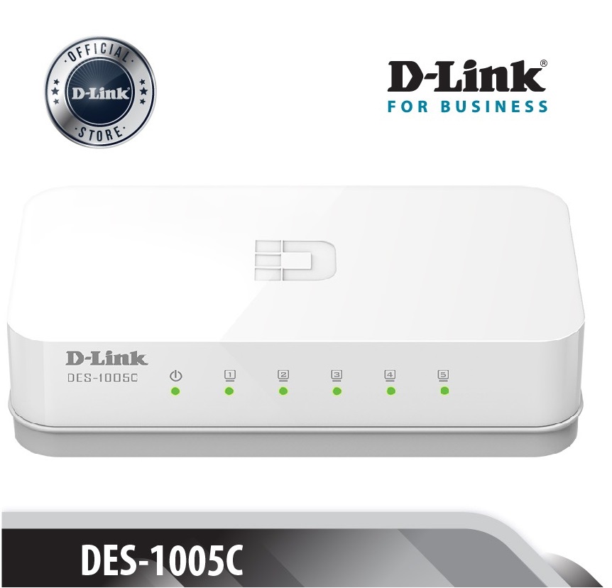 Switch Chia Mạng DLink DES 1005C 5-Port