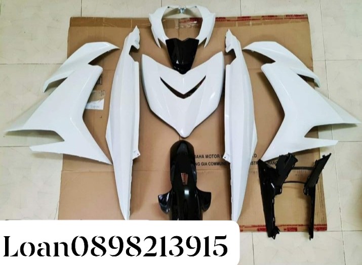 Dàn áo exciter 150 màu bạc nhám màu trắng