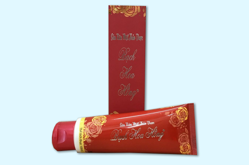 Sữa Rửa Mặt Bach Hoa Hong Thảo Dược 100ml