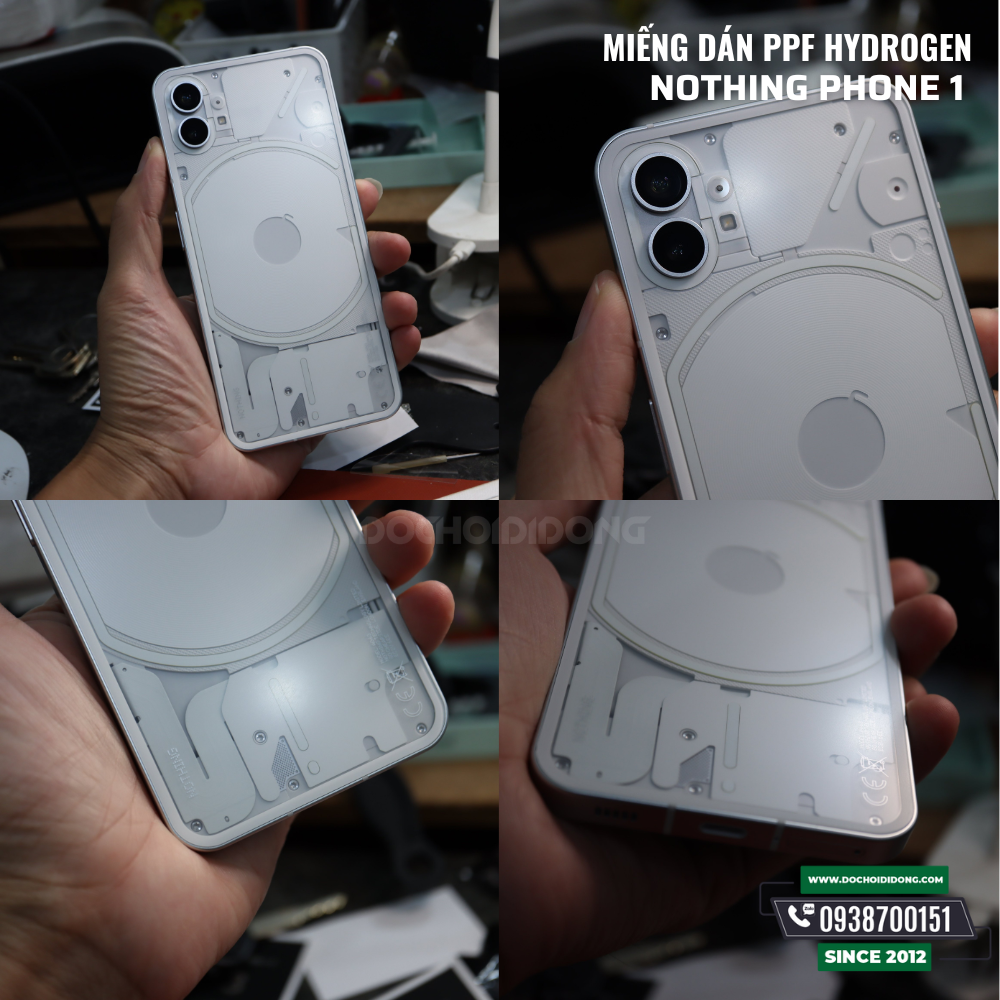 Miếng dán PPF Hydorgen Nothing Phone 1 trong, nhám, đổi màu cao cấp