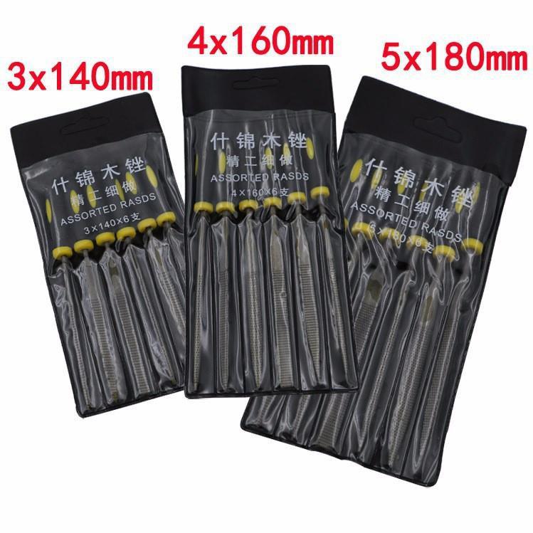 BỘ 6 dũa gỗ mini 180mm