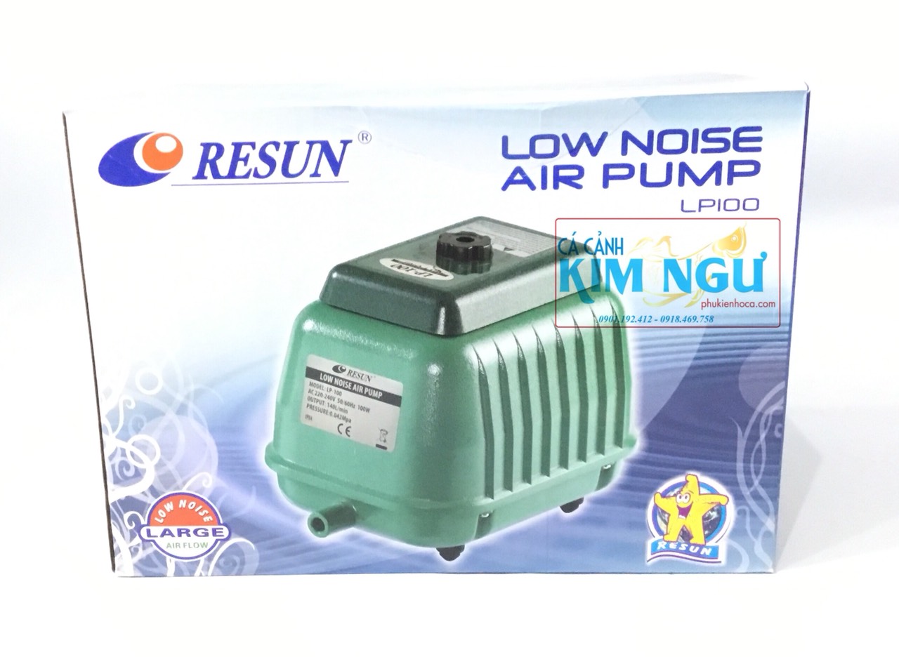 Máy Sủi Khí Oxy Hồ Cá RESUN LP 100 (100W-140L/Min) LP100