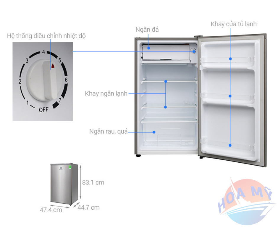 Tủ lạnh Mini Electrolux 90lít EUM0900SA