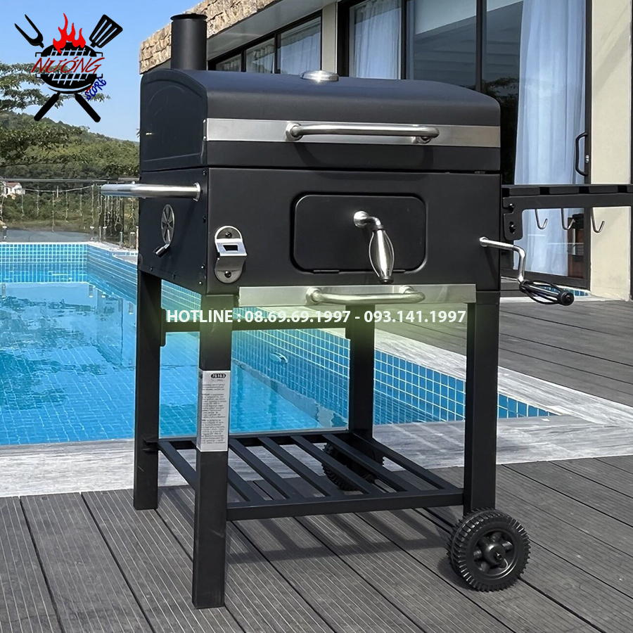 Bếp nướng than ngoài trời TopGrill LM11528 | dùng cho resort, sân vườn,  tiệc nướng ngoài trời, camping,... 